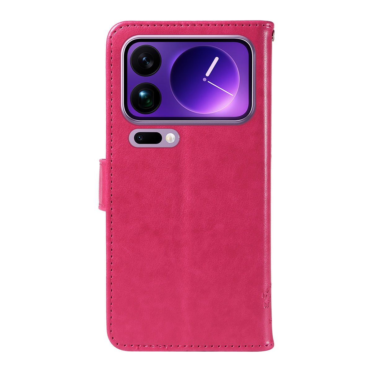 For Xiaomi 17 Pro Max Phone Case with Stand Cat Tree Pattern Leather Wallet Mobile Cover - Rose