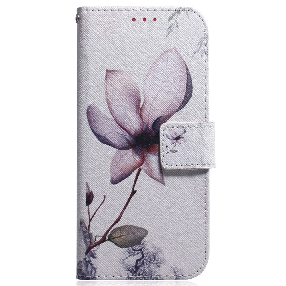 For Xiaomi Redmi Note 15 Pro 5G (Global) Wallet Case Pattern Print Leather Phone Cover - Pink Flower