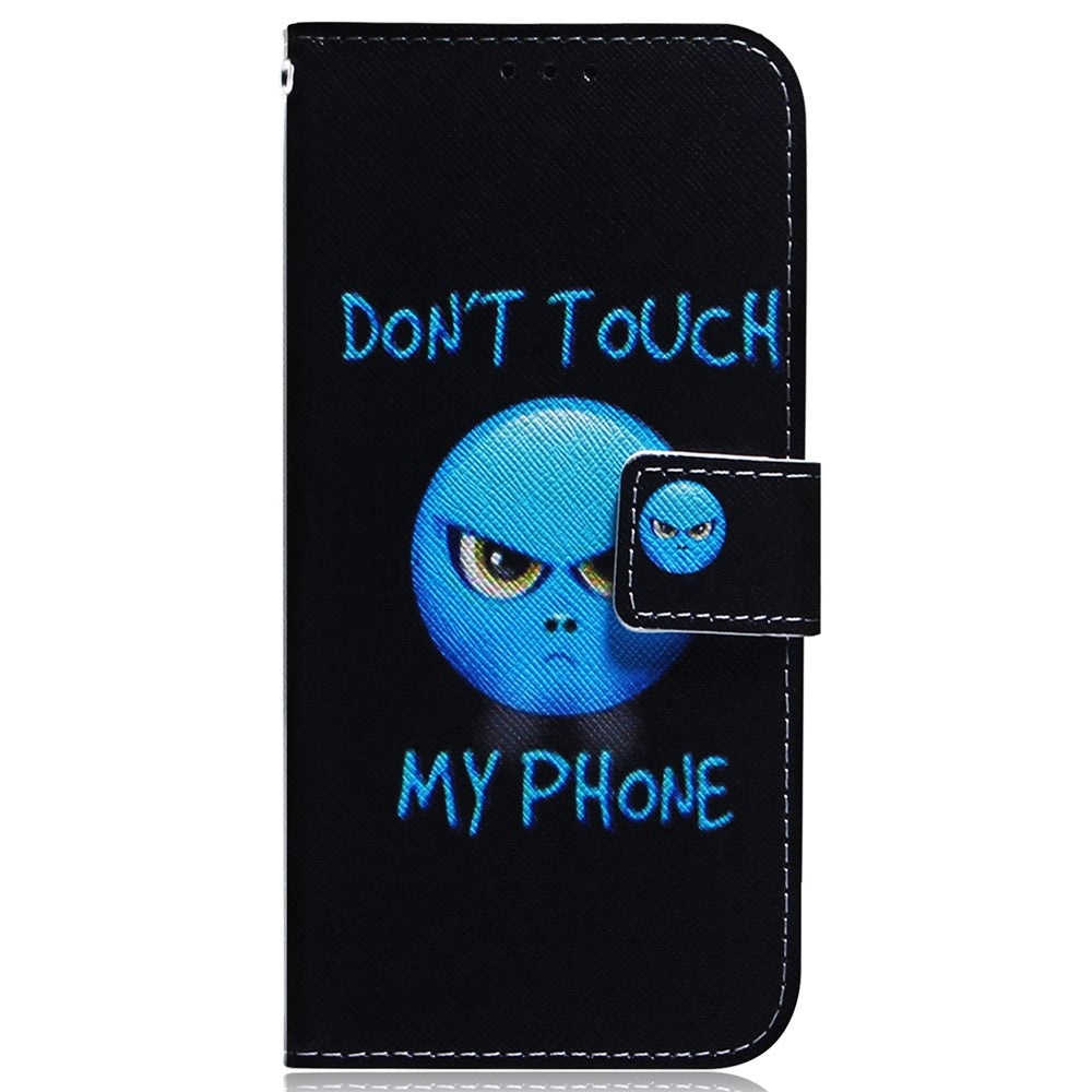 For Xiaomi Redmi Note 15 Pro 5G (Global) Wallet Case Pattern Print Leather Phone Cover - Don't Touch My Phone