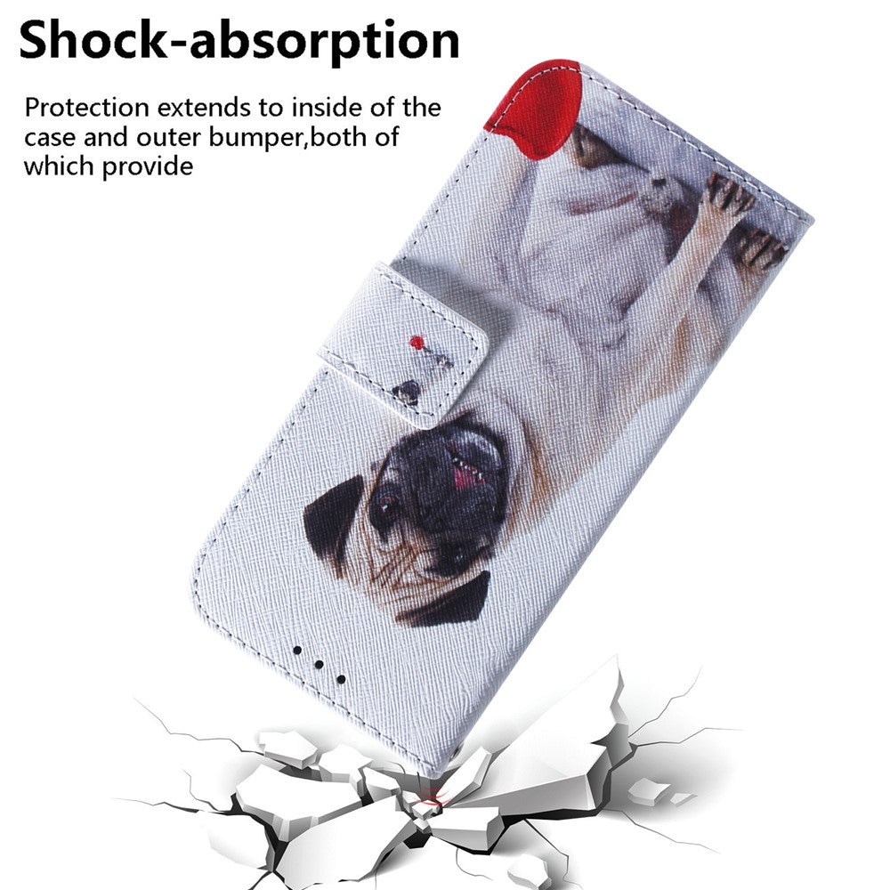 For Xiaomi Redmi Note 15 Pro 5G (Global) Wallet Case Pattern Print Leather Phone Cover - Dog