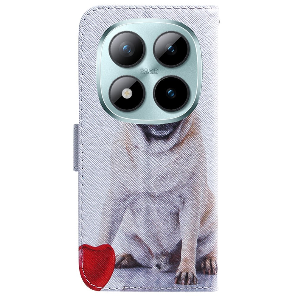 For Xiaomi Redmi Note 15 Pro 5G (Global) Wallet Case Pattern Print Leather Phone Cover - Dog