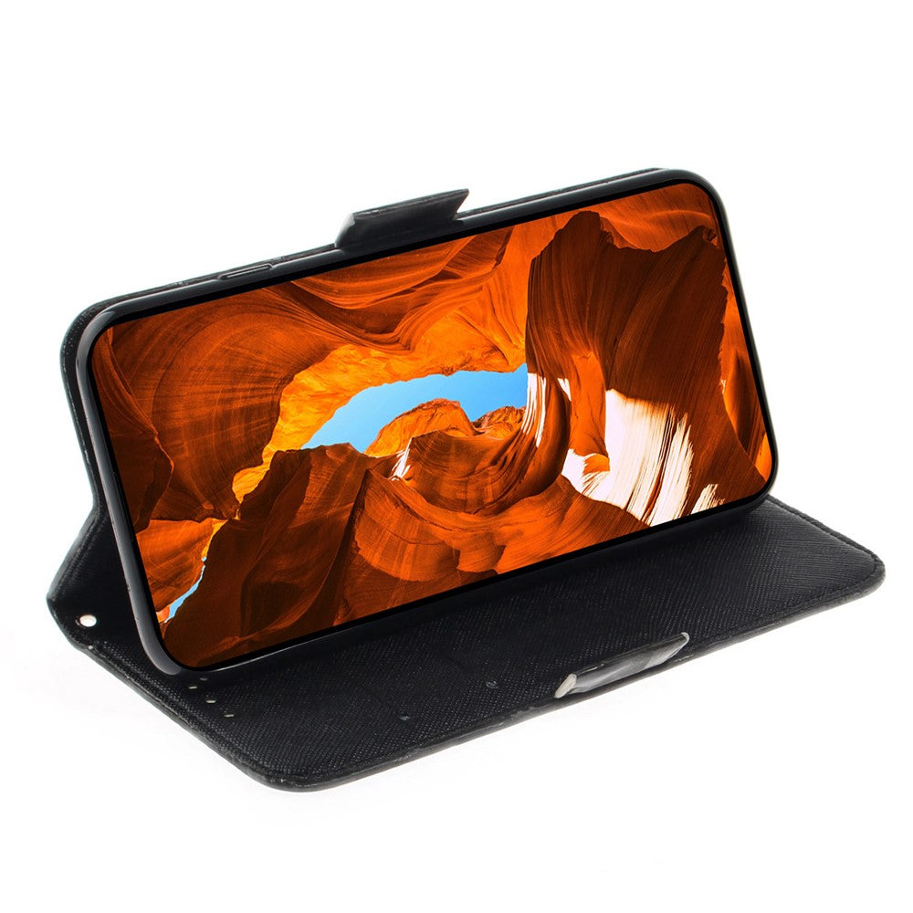 For Xiaomi Redmi Note 15 Pro 5G (Global) Case Pattern Printing Leather Wallet Phone Cover with Wrist Strap - Peacock Wreath