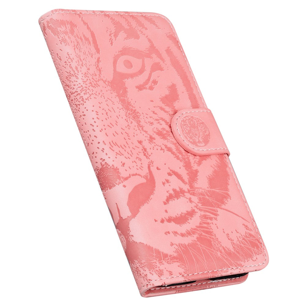 For Xiaomi Redmi Note 15 Pro 5G (Global) Case Tiger Imprint Leather Wallet Phone Cover - Pink