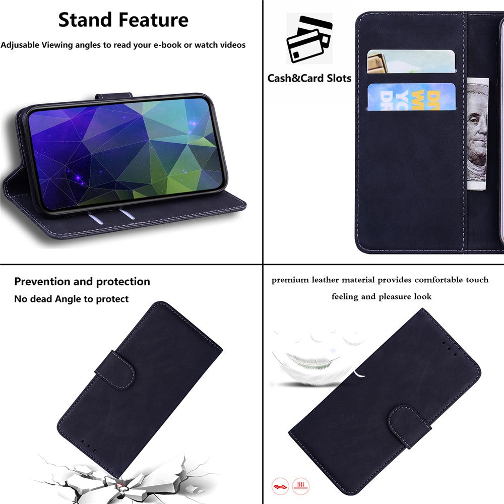 For Xiaomi Redmi Note 15 Pro 5G (Global) Case Solid Color Leather Wallet Phone Cover - Black