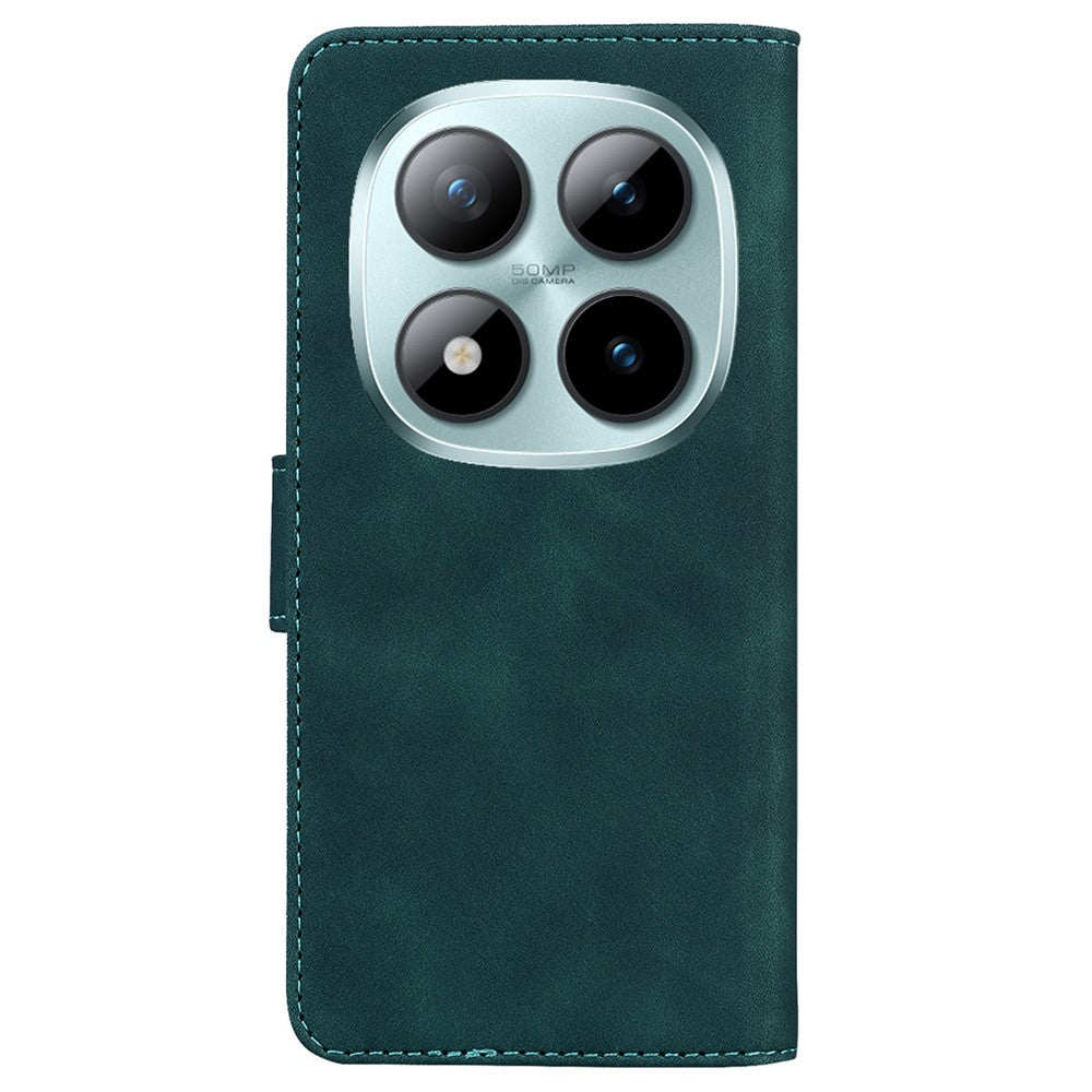 For Xiaomi Redmi Note 15 Pro 5G (Global) Case Solid Color Leather Wallet Phone Cover - Green