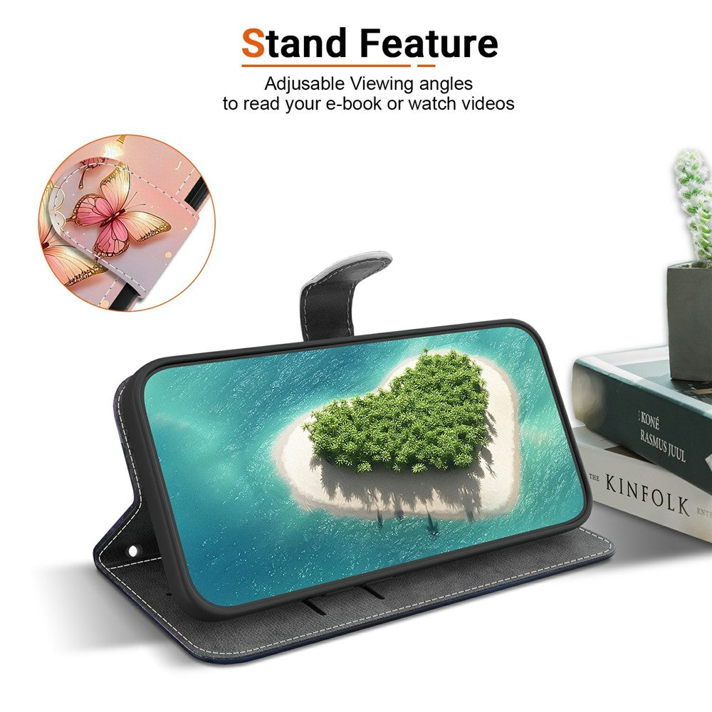 For Xiaomi Redmi Note 15 Pro 5G (Global) Leather Case Stand Wallet Pattern Printing Phone Cover with Wrist Strap - Diamond Bear