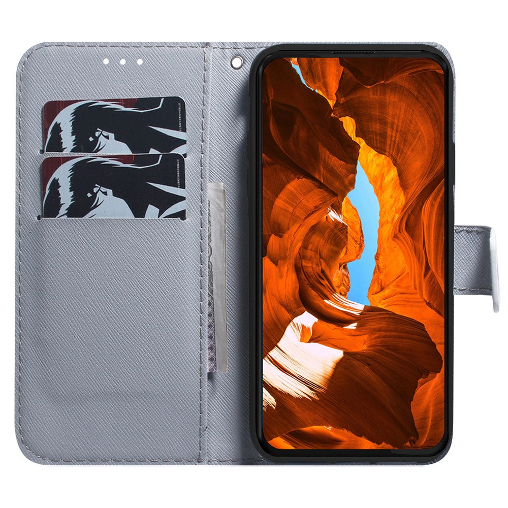 For Xiaomi Poco M8 Pro 5G / Redmi Note 15 Pro+ 5G (Global) Wallet Case Pattern Print Leather Phone Cover - Tiger