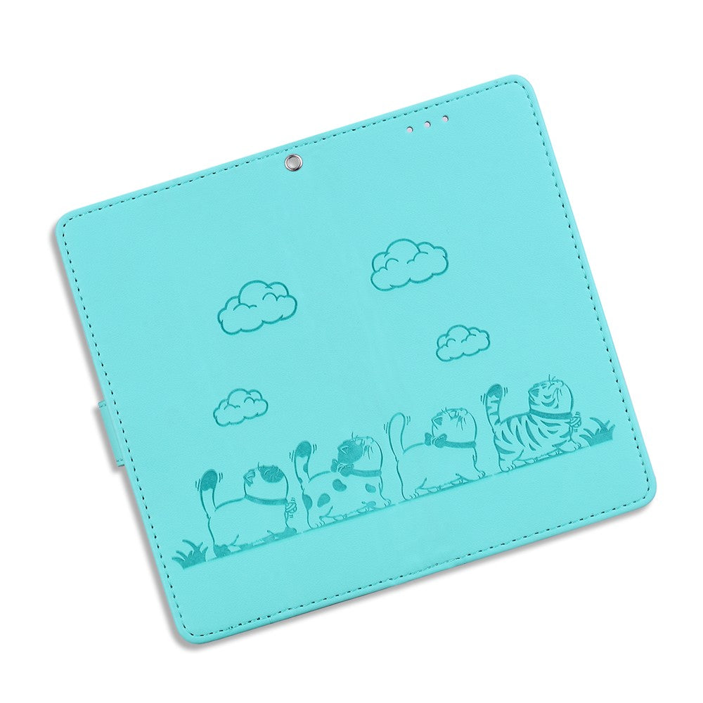 For Xiaomi Poco M8 Pro 5G / Redmi Note 15 Pro+ 5G (Global) Case RFID Blocking Kitten Pattern TPU + PU Leather Phone Cover with Wrist Strap - Green