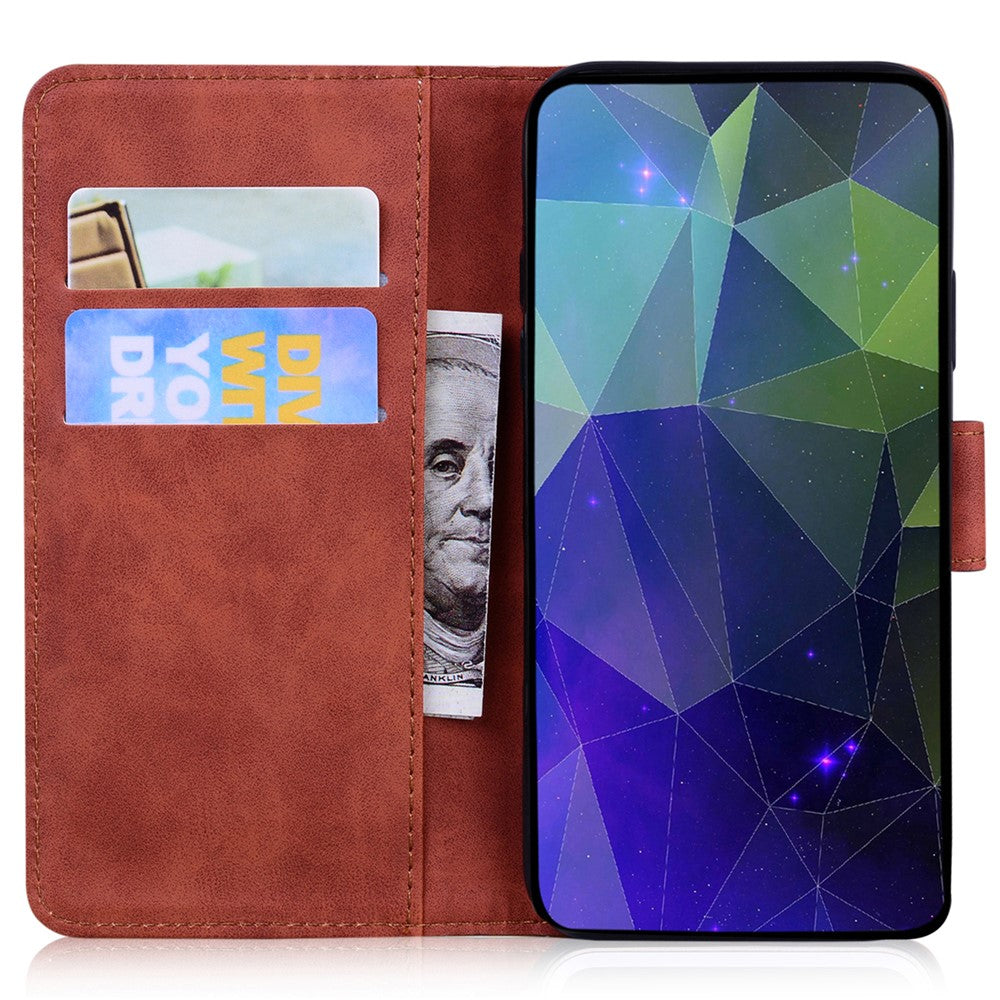 For Xiaomi Poco M8 Pro 5G / Redmi Note 15 Pro+ 5G (Global) Case Solid Color Leather Wallet Phone Cover - Brown
