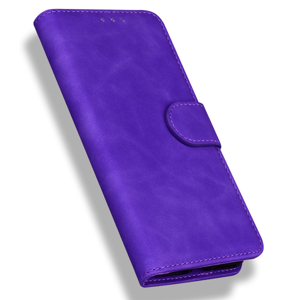 For Xiaomi Poco M8 Pro 5G / Redmi Note 15 Pro+ 5G (Global) Case Solid Color Leather Wallet Phone Cover - Purple