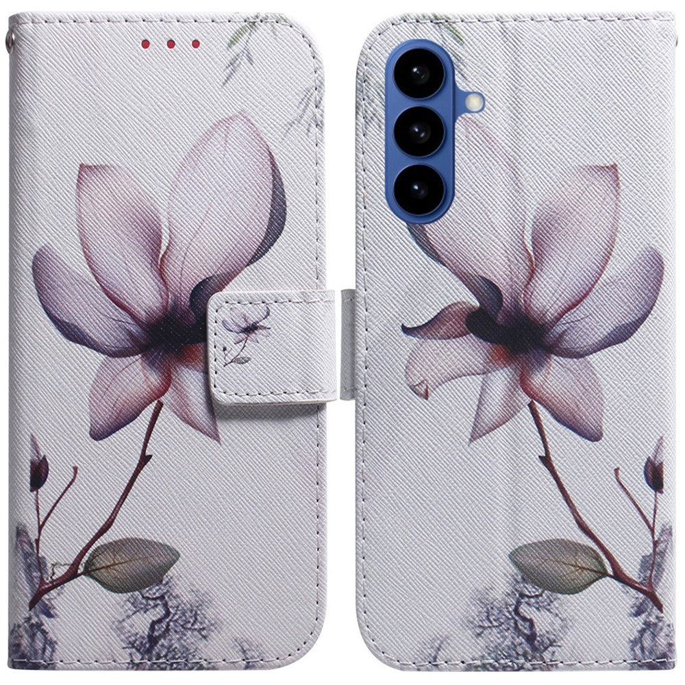 For-Samsung-Galaxy-S26-/-S26-Pro-Wallet-Case-Pattern-Print-Leather-Phone-Cover-Pink-Flower