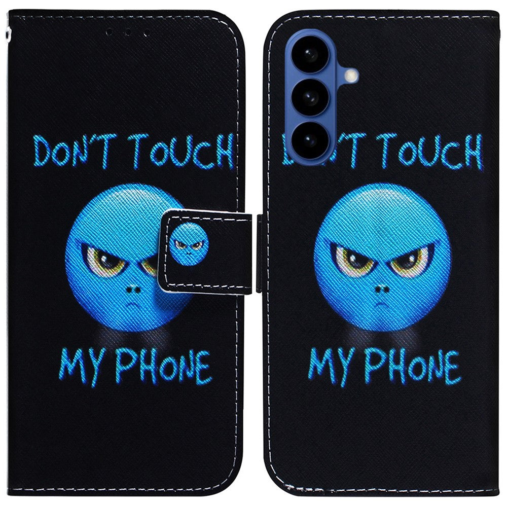 For-Samsung-Galaxy-S26-/-S26-Pro-Wallet-Case-Pattern-Print-Leather-Phone-Cover-Don't-Touch-My-Phone