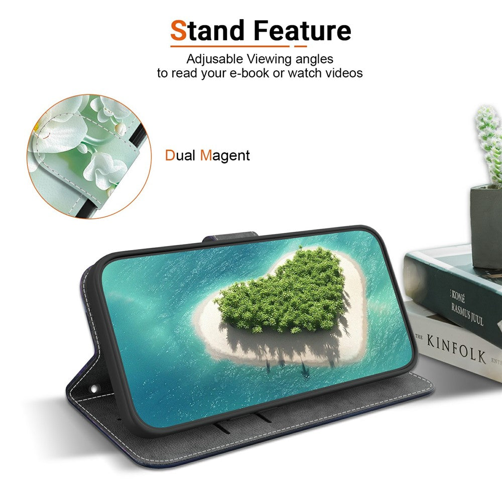 For-Samsung-Galaxy-S26-/-S26-Pro-Case-Pattern-Printing-Leather-Flip-Wallet-Phone-Cover-with-Lanyard-Jade-Flower