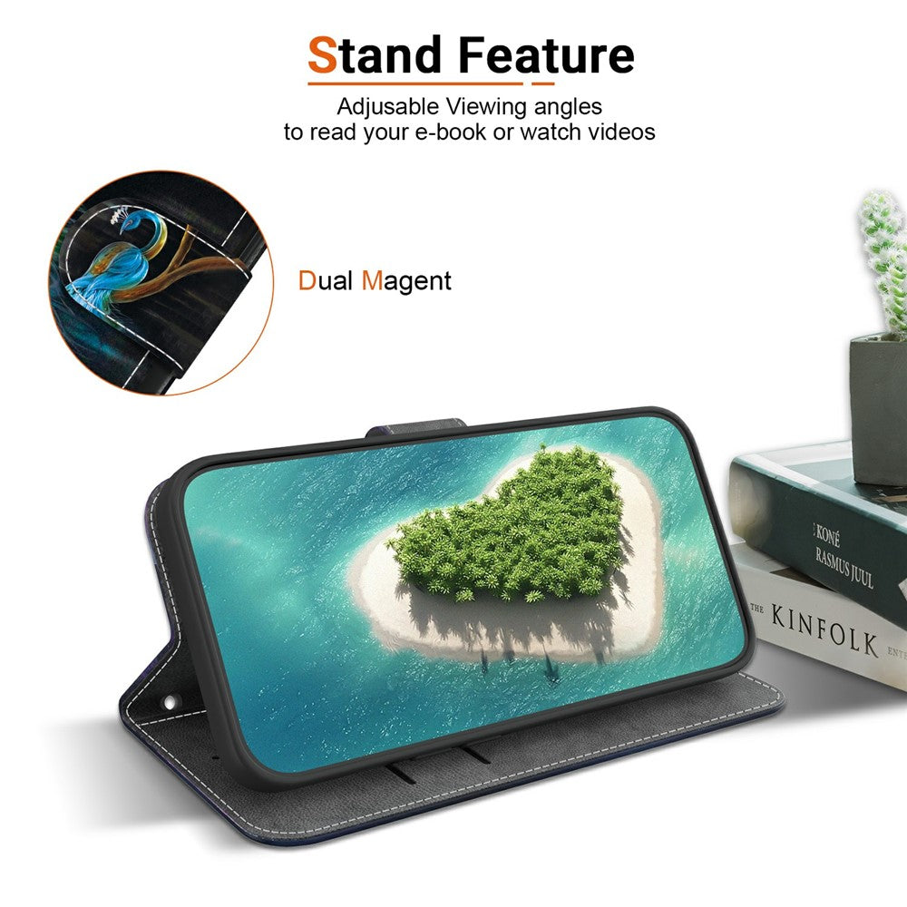 For-Samsung-Galaxy-S26-/-S26-Pro-Case-Pattern-Printing-Leather-Flip-Wallet-Phone-Cover-with-Lanyard-Peacock