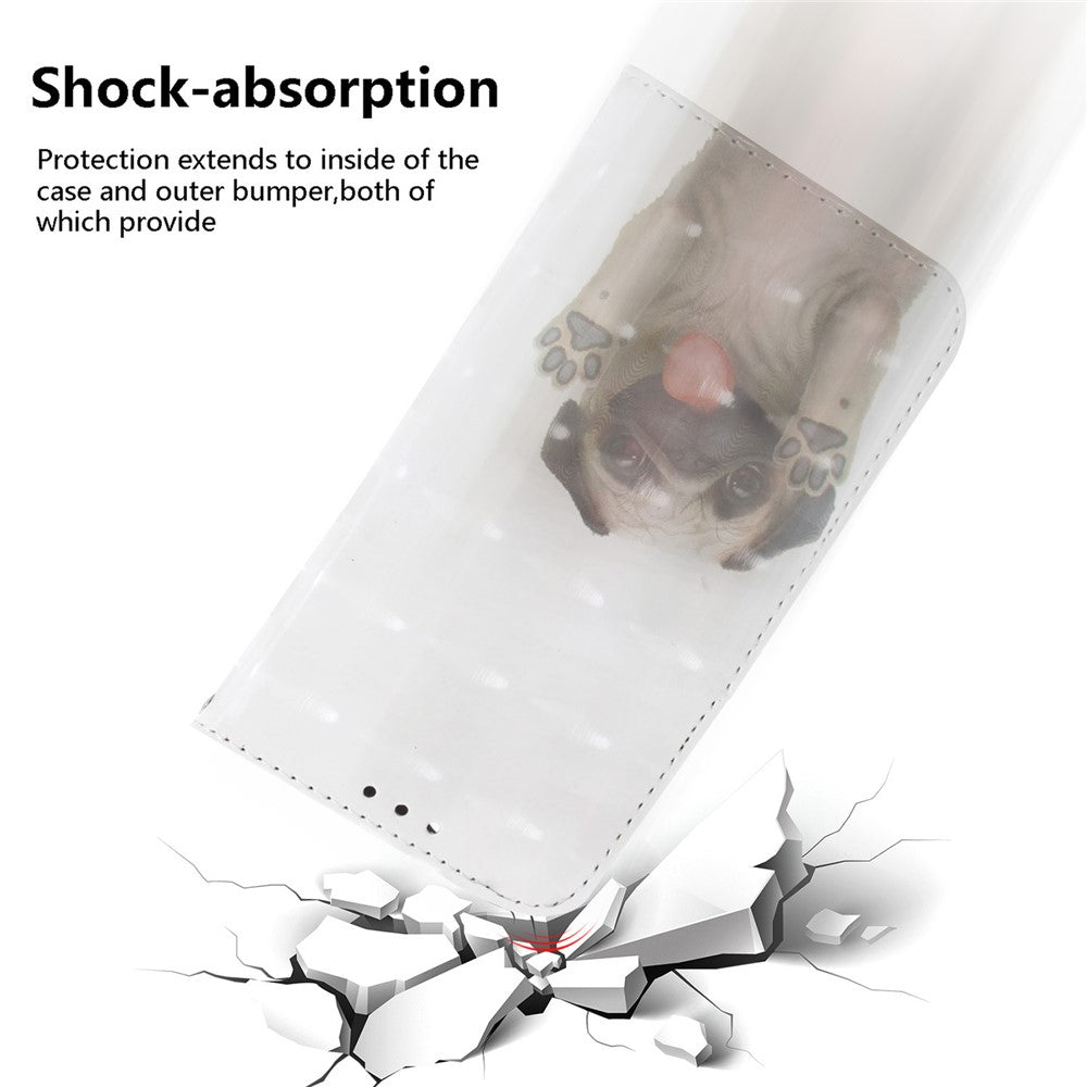 For-Samsung-Galaxy-S26-/-S26-Pro-Case-Pattern-Printing-Leather-Wallet-Phone-Cover-with-Wrist-Strap-Pug