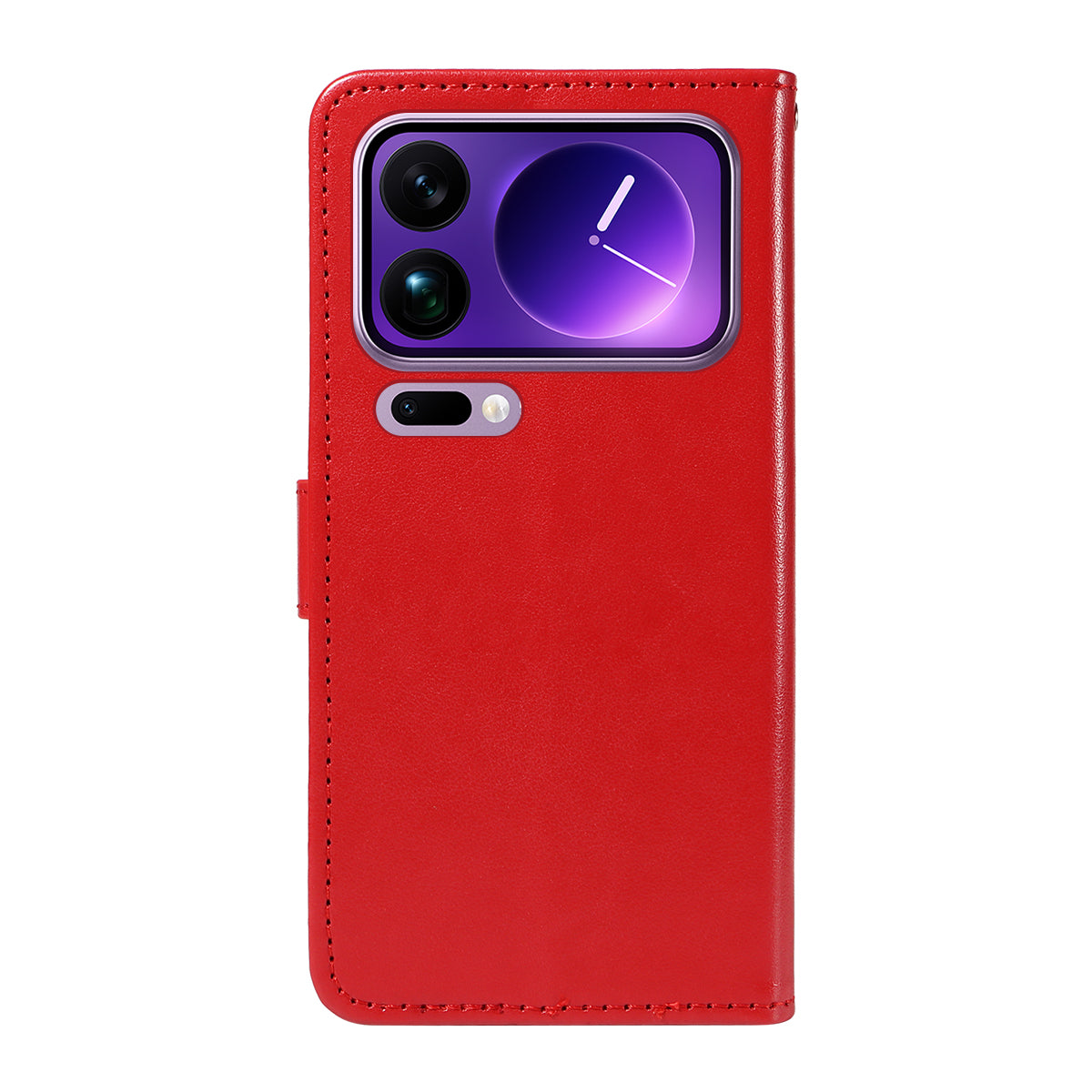 For Xiaomi 17 Pro Max Leather Wallet Case Cat Bee Pattern Phone Cover Stand - Red
