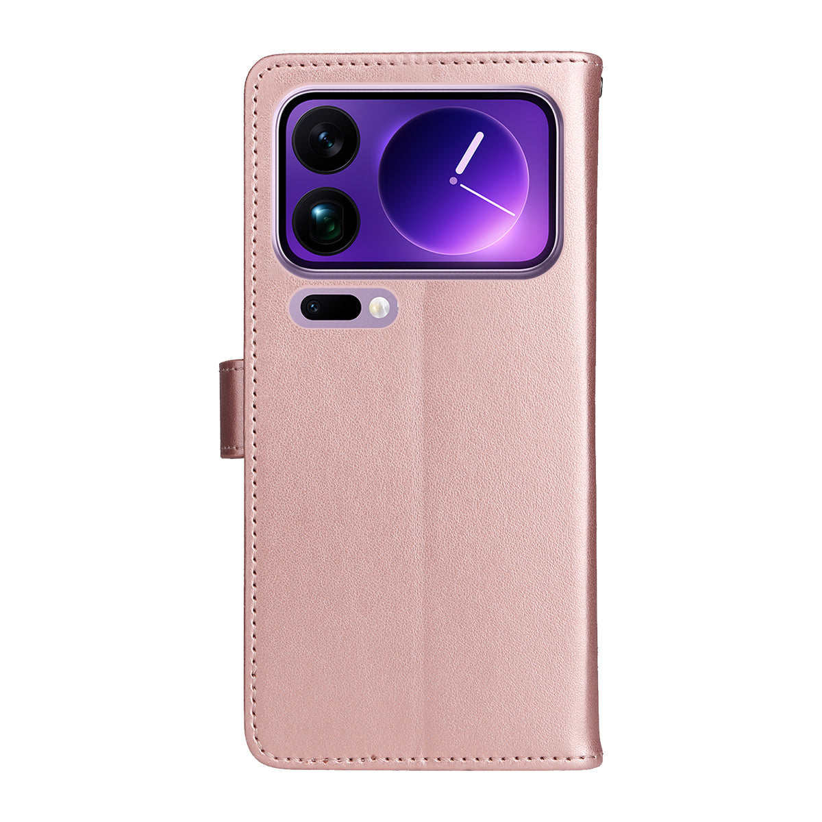 For Xiaomi 17 Pro Max Leather Wallet Case Cat Bee Pattern Phone Cover Stand - Rose Gold