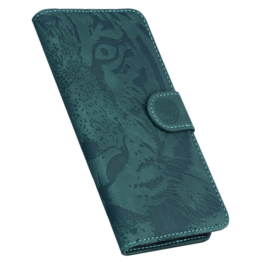 For-Samsung-Galaxy-S26-/-S26-Pro-Case-Tiger-Imprint-Leather-Wallet-Phone-Cover-Green