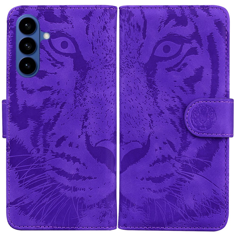 For-Samsung-Galaxy-S26-/-S26-Pro-Case-Tiger-Imprint-Leather-Wallet-Phone-Cover-Purple