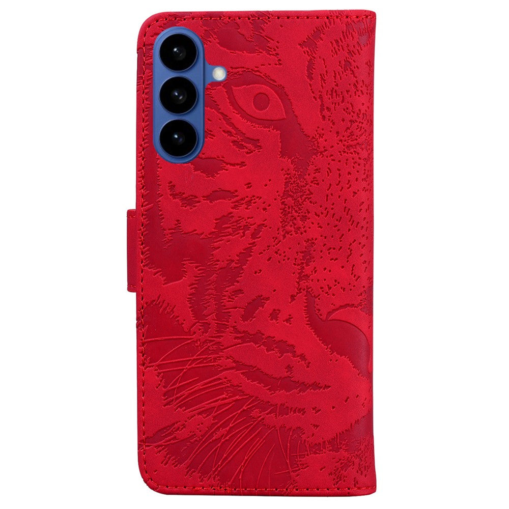 For-Samsung-Galaxy-S26-/-S26-Pro-Case-Tiger-Imprint-Leather-Wallet-Phone-Cover-Red