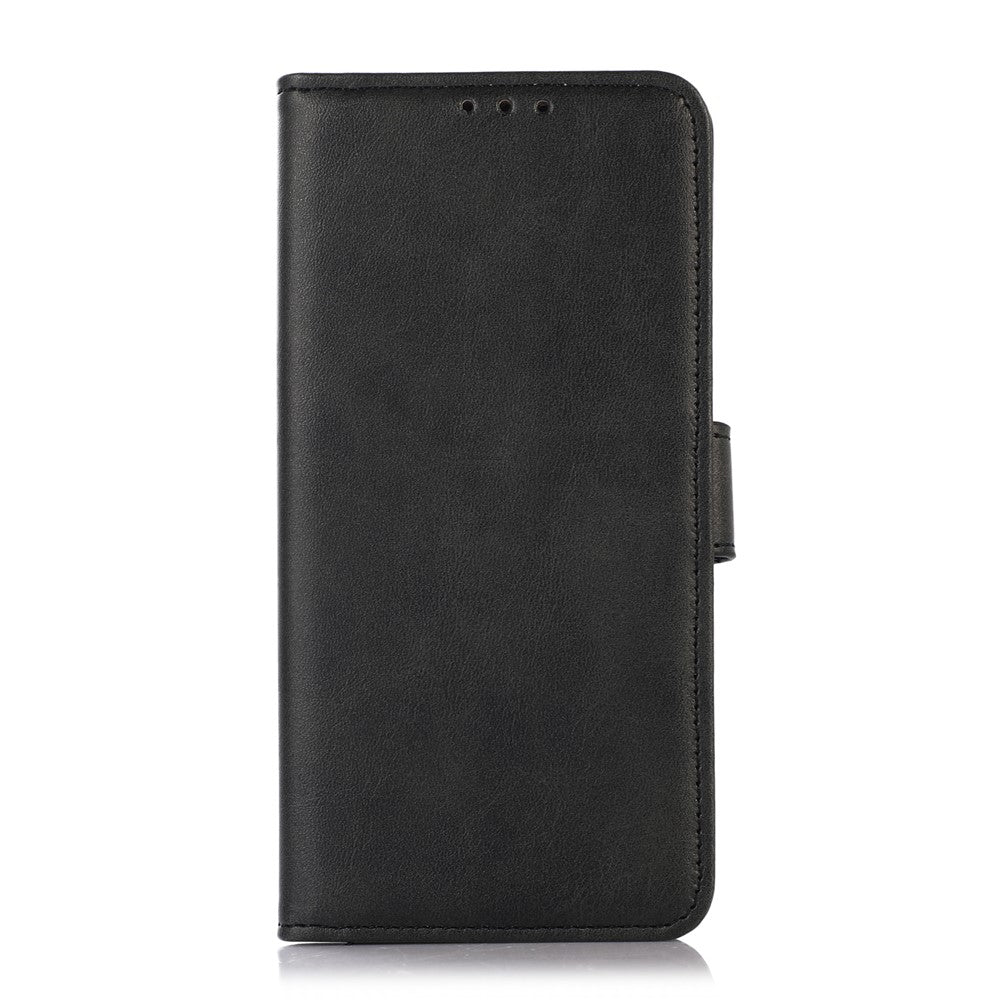 For Xiaomi Redmi Note 15 Pro 5G (Global) Mirror Window Leather Case Textured Protective Cover - Black