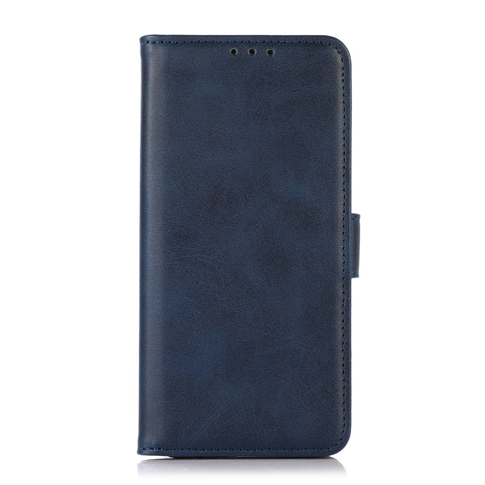 For Xiaomi Redmi Note 15 Pro 5G (Global) Mirror Window Leather Case Textured Protective Cover - Blue