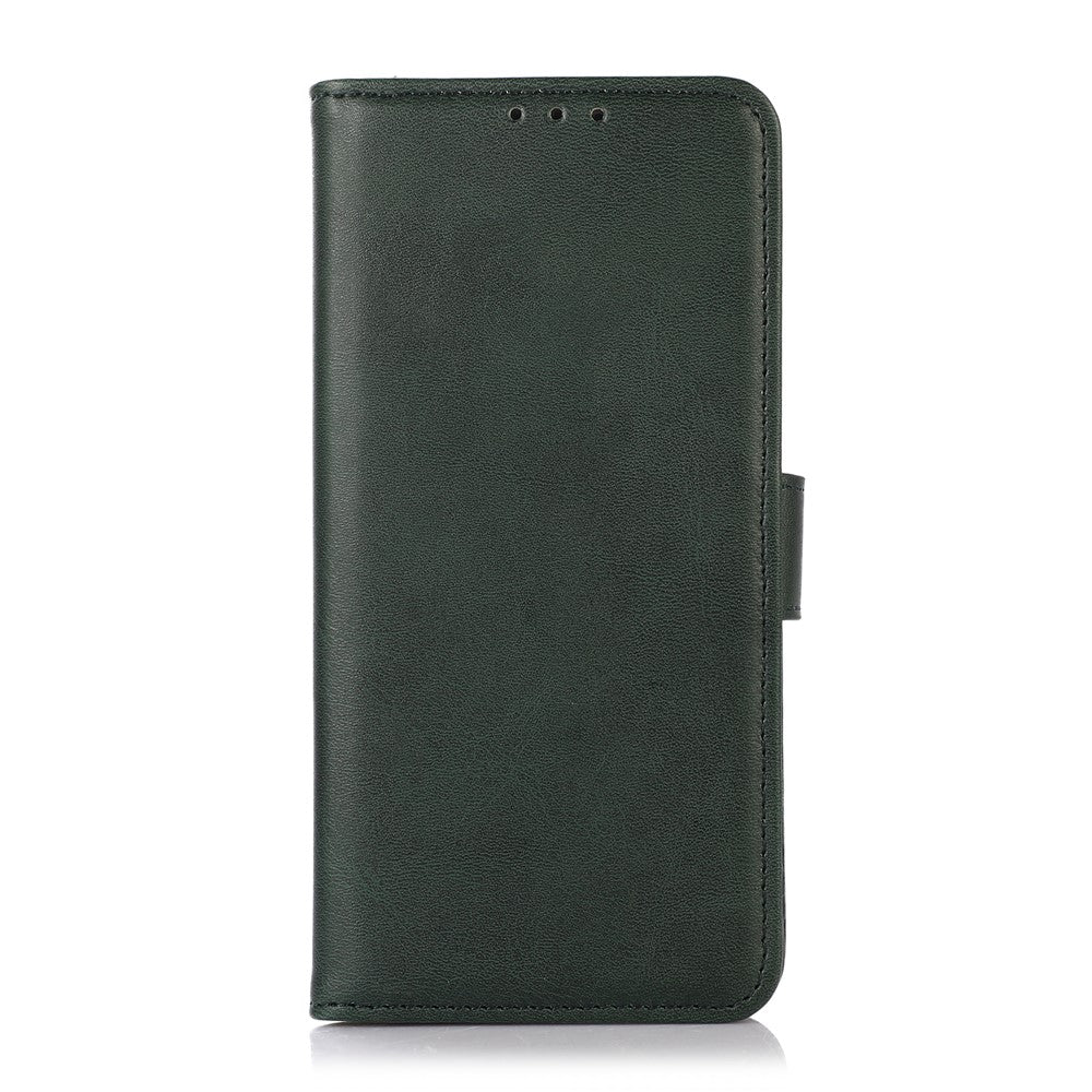 For Xiaomi Redmi Note 15 Pro 5G (Global) Mirror Window Leather Case Textured Protective Cover - Green