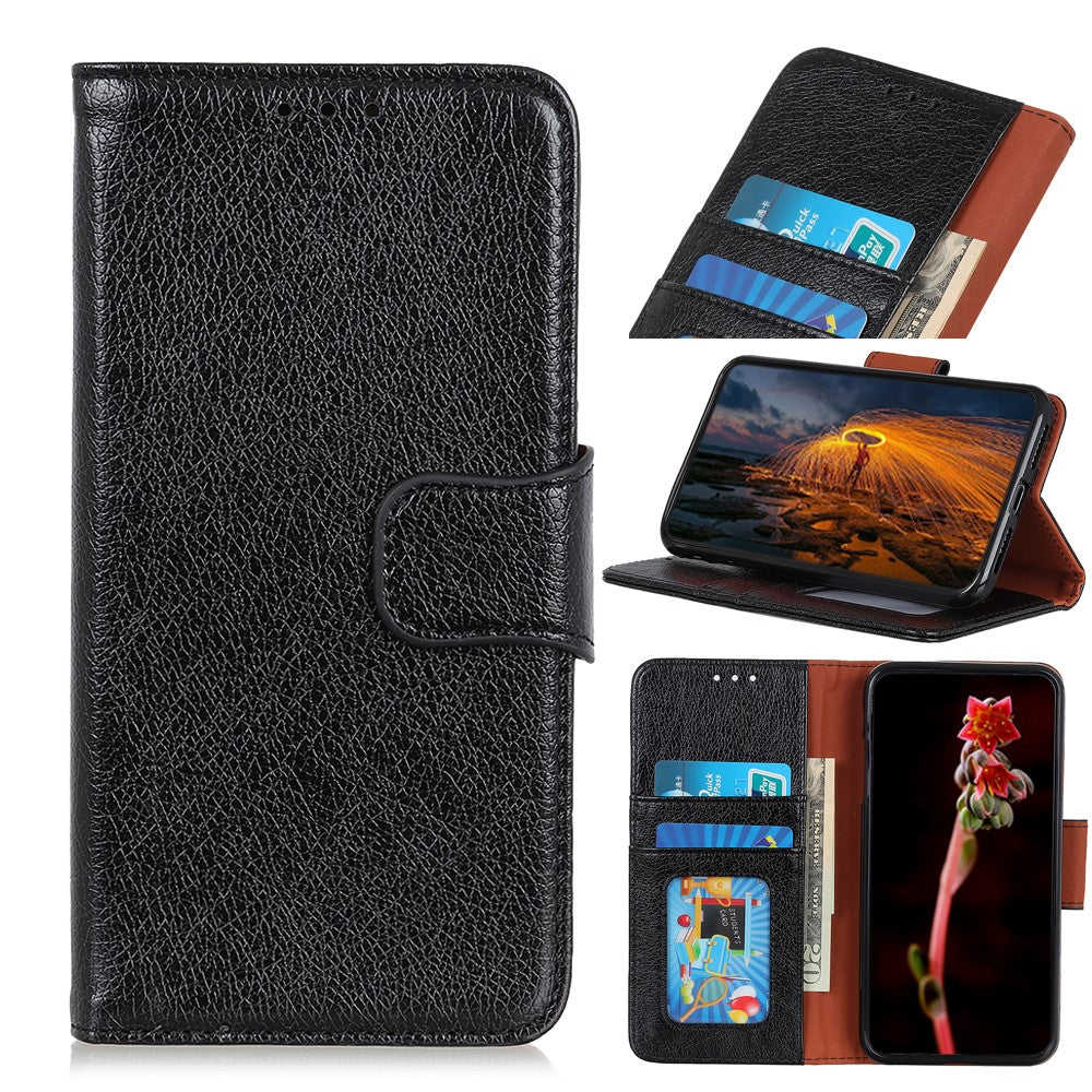 For Xiaomi Redmi Note 15 Pro 5G (Global) Case Nappa Texture Split Leather Wallet Phone Cover - Black