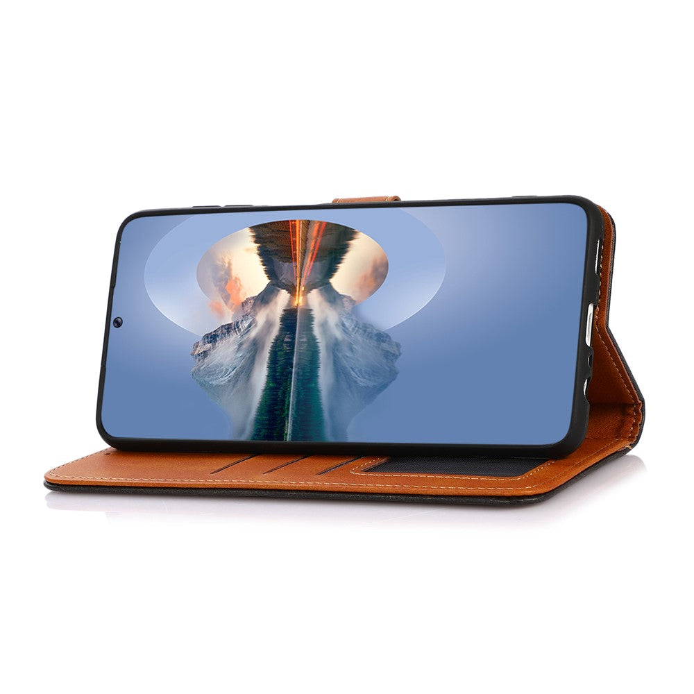 KHAZNEH For Xiaomi Redmi Note 15 Pro 5G (Global) Wallet Phone Case Stand Leather Flip Cover - Blue