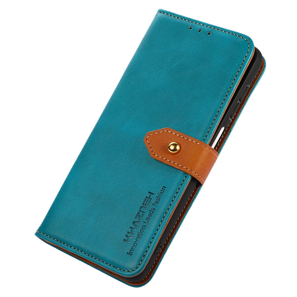 KHAZNEH For Xiaomi Redmi Note 15 Pro 5G (Global) Wallet Phone Case Stand Leather Flip Cover - Blue