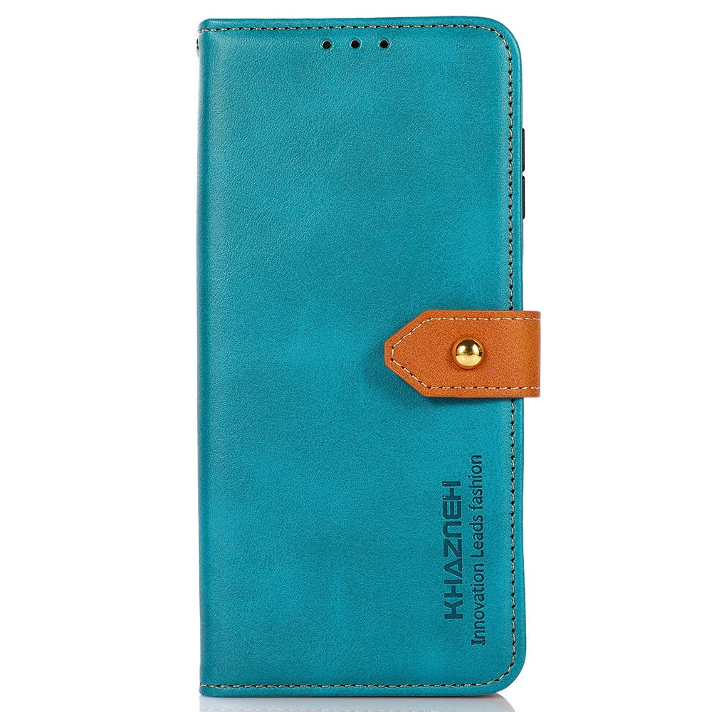 KHAZNEH For Xiaomi Redmi Note 15 Pro 5G (Global) Wallet Phone Case Stand Leather Flip Cover - Blue
