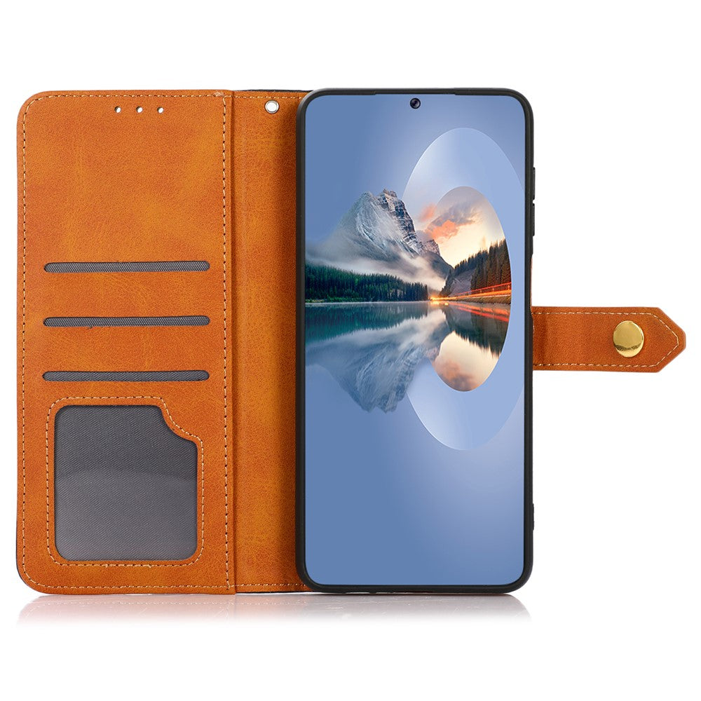 KHAZNEH For Xiaomi Redmi Note 15 Pro 5G (Global) Wallet Phone Case Stand Leather Flip Cover - Black