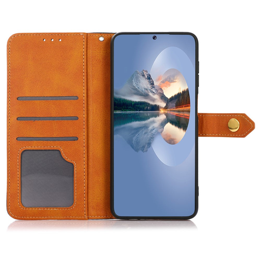 KHAZNEH For Xiaomi Poco M8 Pro 5G / Redmi Note 15 Pro+ 5G (Global) Wallet Phone Case Stand Leather Flip Cover - Brown