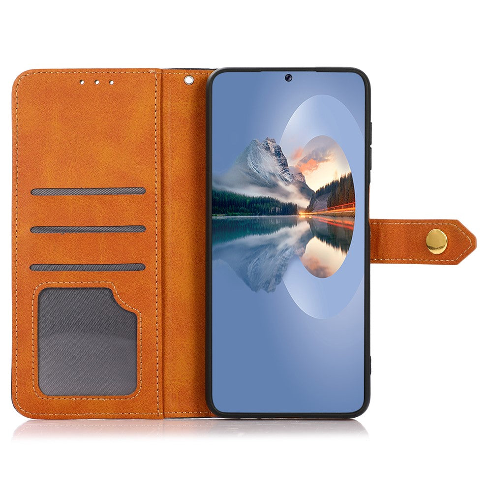 KHAZNEH For Xiaomi Poco M8 Pro 5G / Redmi Note 15 Pro+ 5G (Global) Wallet Phone Case Stand Leather Flip Cover - Rose Gold