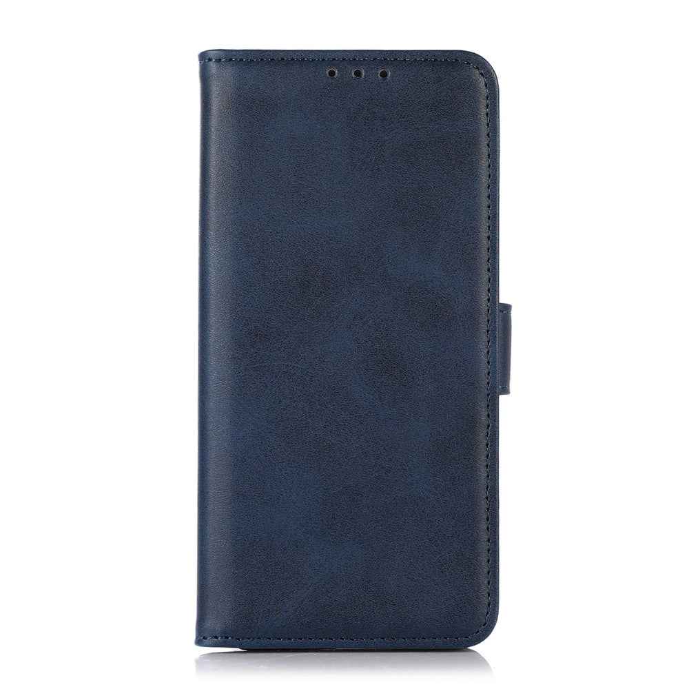For Xiaomi 17 Pro Case Cowhide Texture Leather Wallet Phone Cover with Stand - Blue