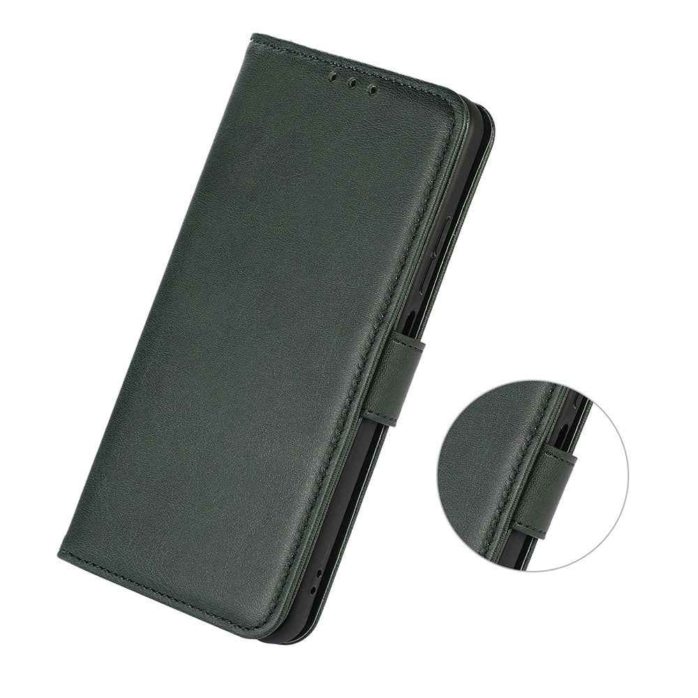 For Xiaomi 17 Pro Case Cowhide Texture Leather Wallet Phone Cover with Stand - Green