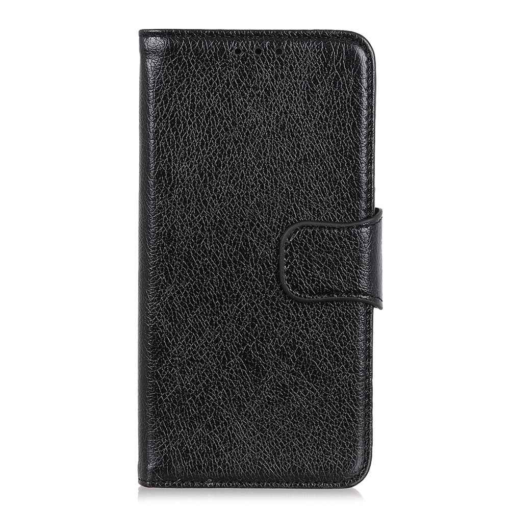 For Xiaomi 17 Pro Case Nappa Texture Split Leather Wallet Phone Cover - Black