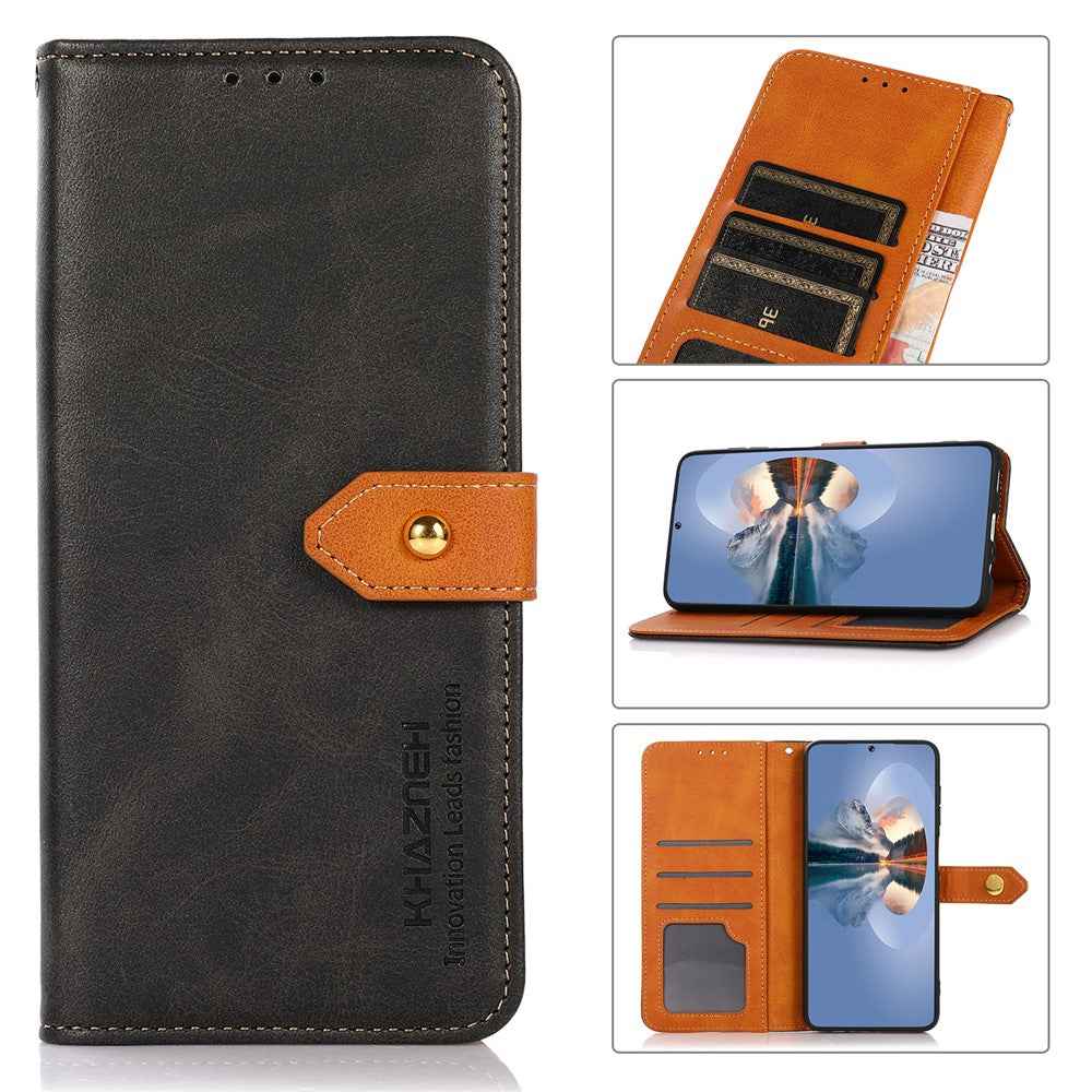 KHAZNEH For Xiaomi 17 Pro Wallet Phone Case Stand Leather Flip Cover - Black