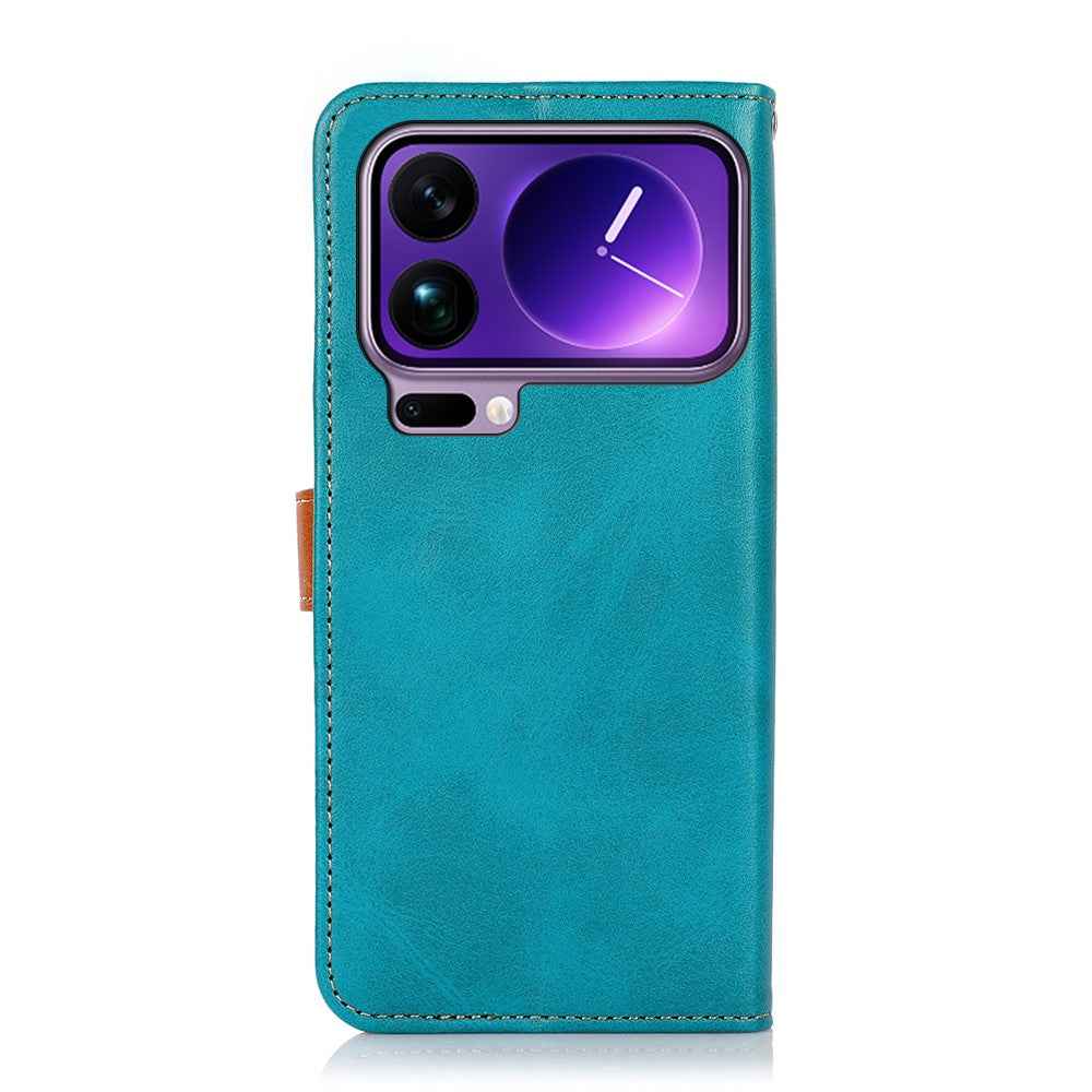 KHAZNEH For Xiaomi 17 Pro Wallet Phone Case Stand Leather Flip Cover - Blue