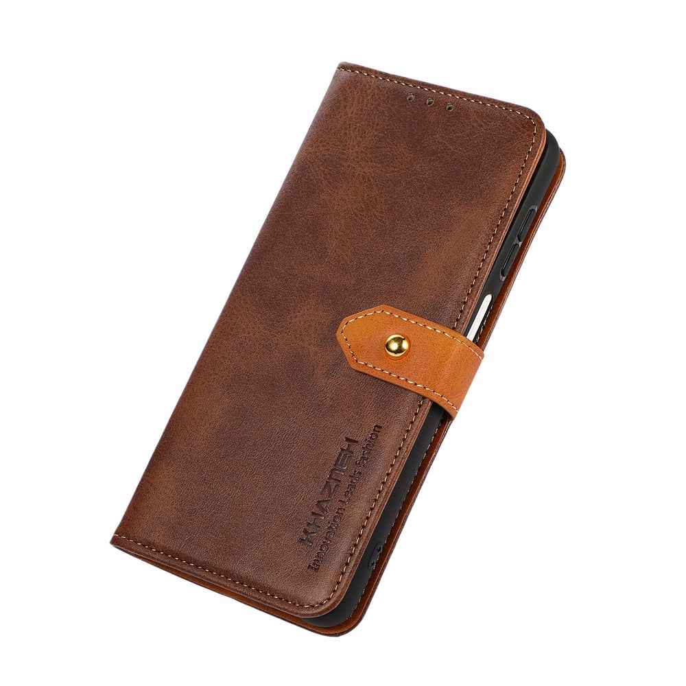 KHAZNEH For Xiaomi 17 Pro Wallet Phone Case Stand Leather Flip Cover - Brown