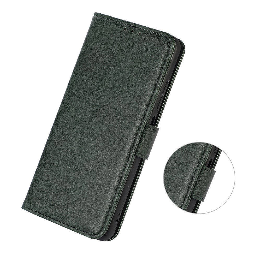 For Xiaomi 17 Pro Max Case Cowhide Texture Leather Wallet Phone Cover with Stand - Green