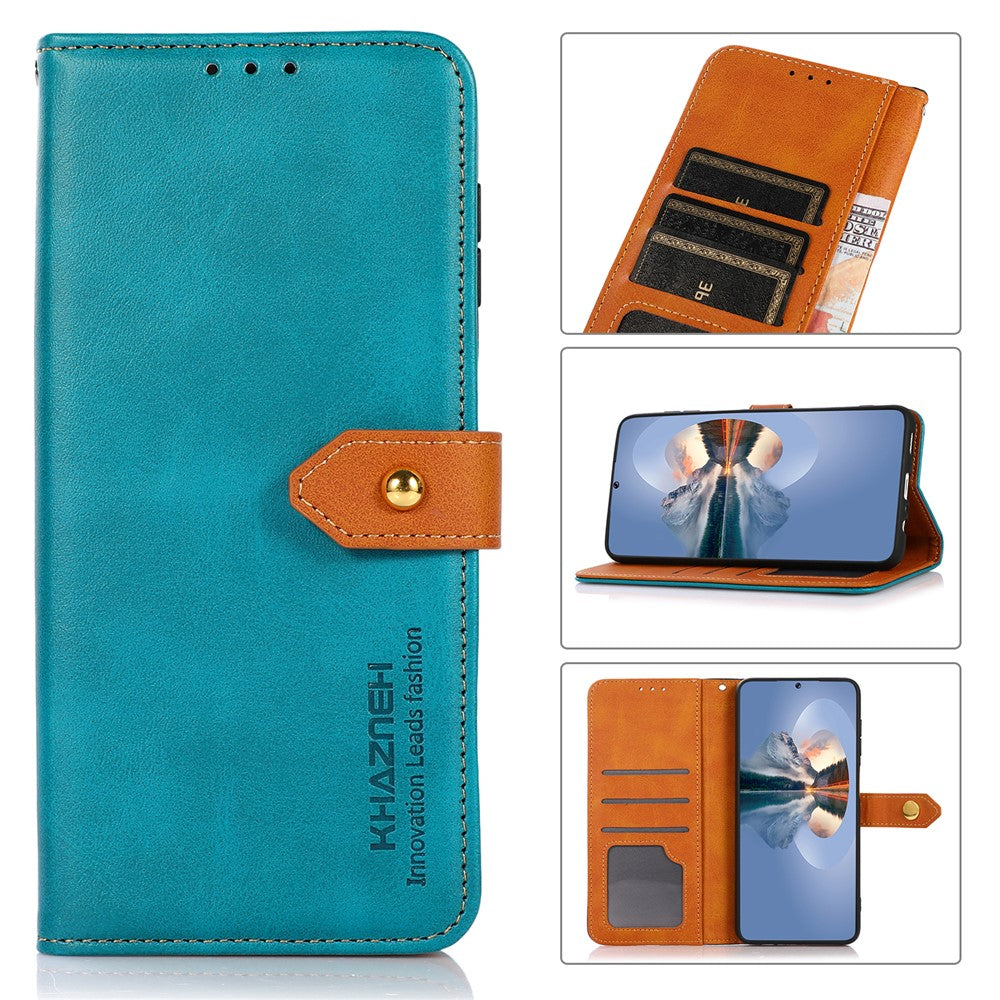 KHAZNEH For Xiaomi 17 Pro Max Wallet Phone Case Stand Leather Flip Cover - Blue