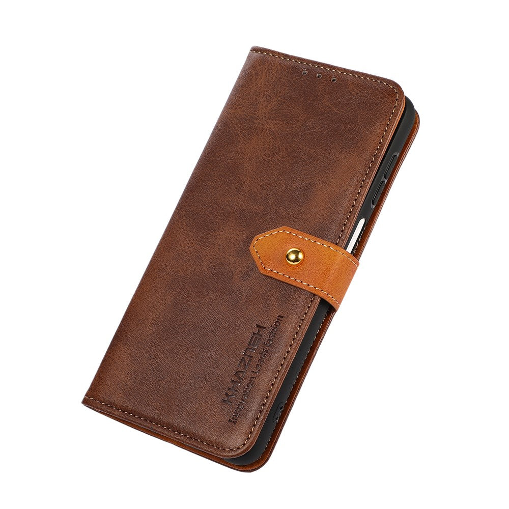 KHAZNEH For Xiaomi 17 Pro Max Wallet Phone Case Stand Leather Flip Cover - Brown