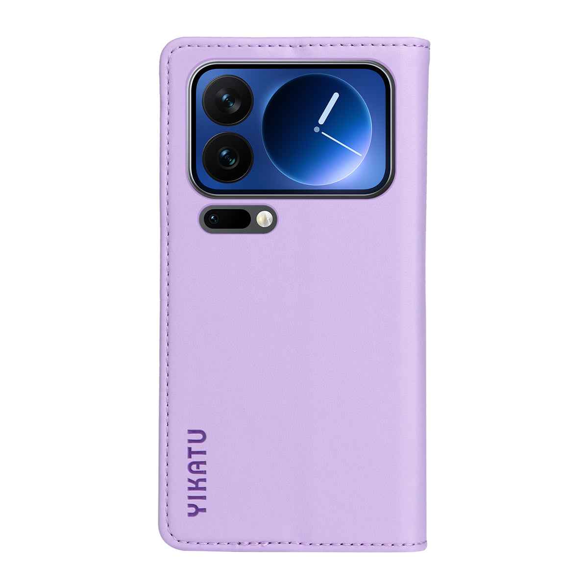 For Xiaomi 17 Pro Phone Cases YIKATU Magnetic Closure PU Leather Mobile Cover -  Light Purple