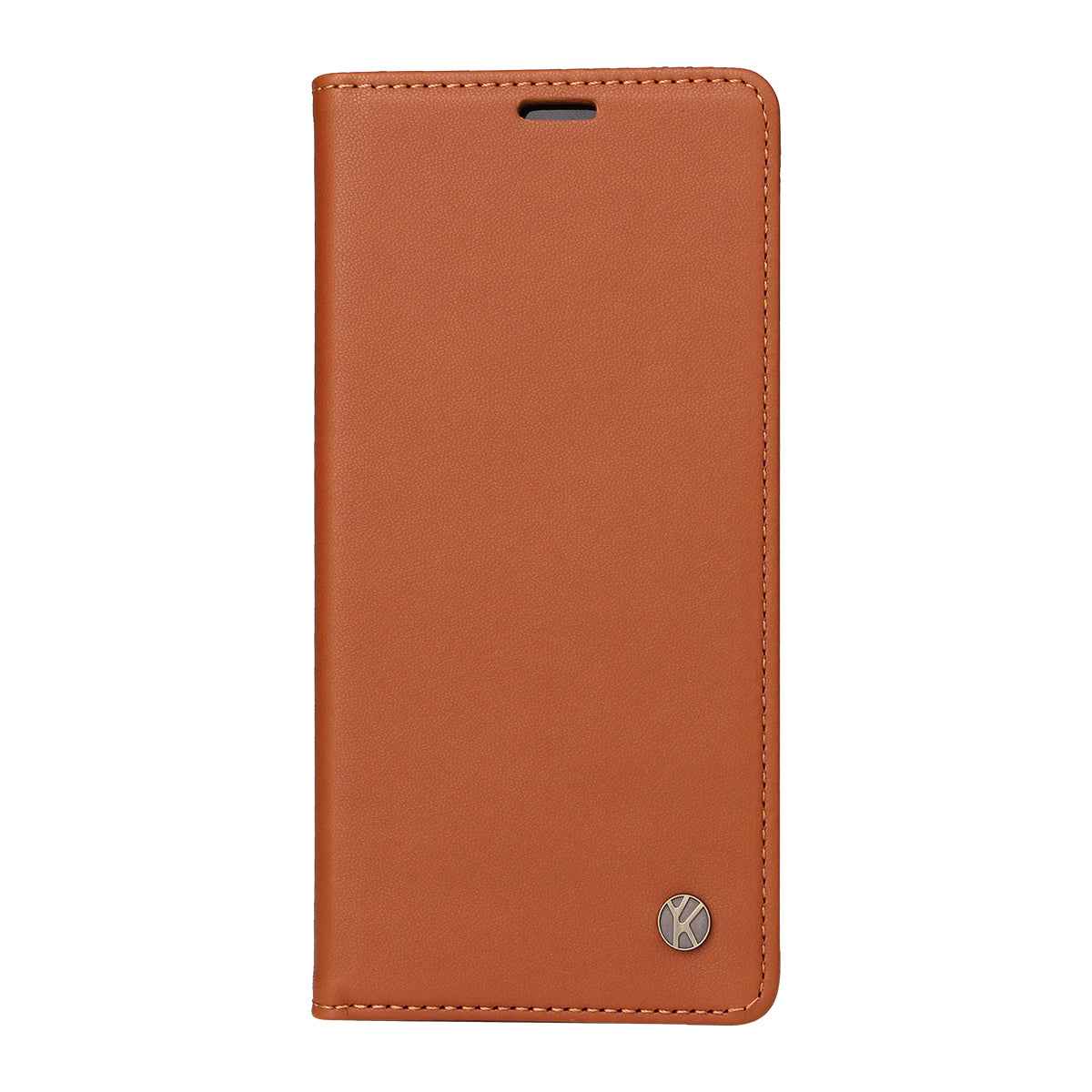 For Xiaomi 17 Pro Phone Cases YIKATU Magnetic Closure PU Leather Mobile Cover - Brown
