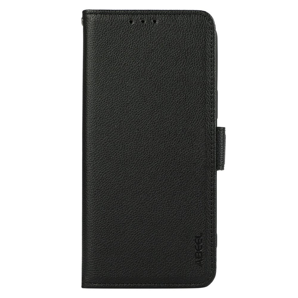 ABEEL-For-Samsung-Galaxy-S26-Edge-Case-Litchi-Texture-Leather-RFID-Blocking-Phone-Cover-Black