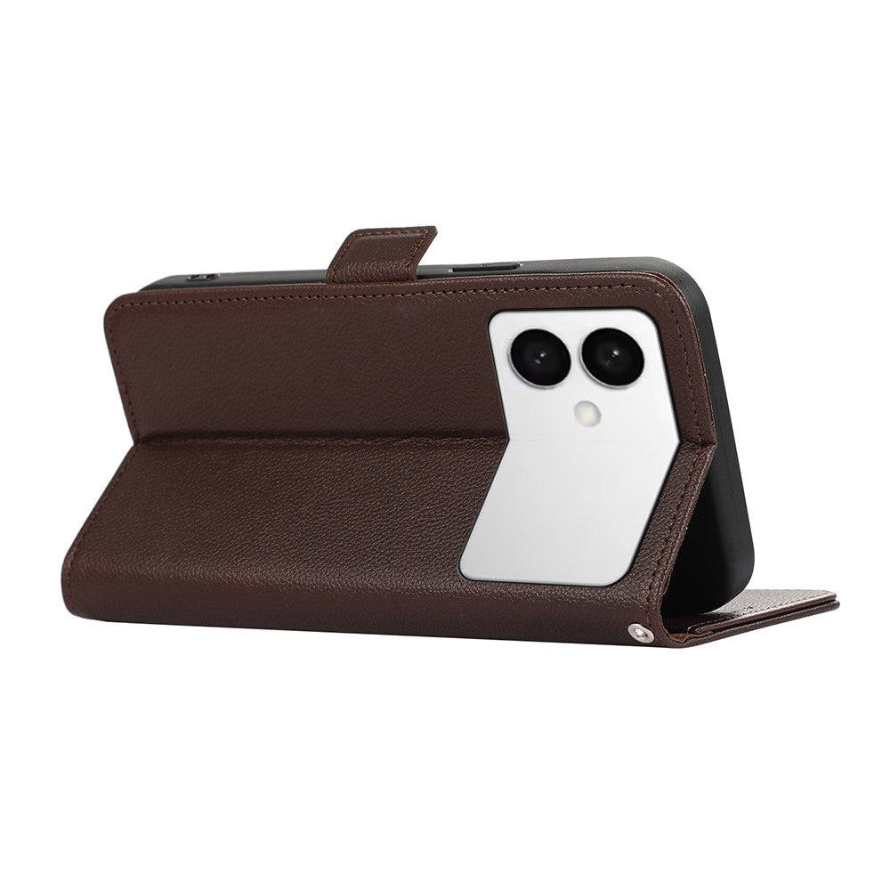 ABEEL-For-Samsung-Galaxy-S26-Edge-Case-Litchi-Texture-Leather-RFID-Blocking-Phone-Cover-Brown