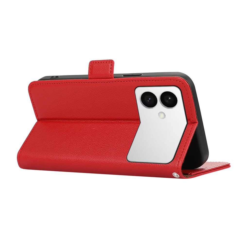 ABEEL-For-Samsung-Galaxy-S26-Edge-Case-Litchi-Texture-Leather-RFID-Blocking-Phone-Cover-Red