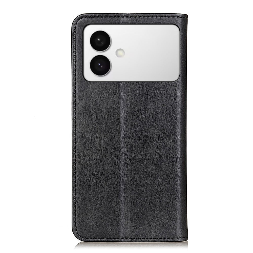 For-Samsung-Galaxy-S26-Edge-Case-Split-Leather-Flip-Wallet-Phone-Cover-Black