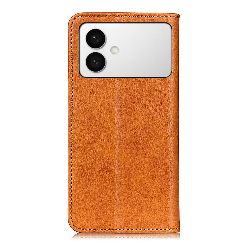 For-Samsung-Galaxy-S26-Edge-Case-Split-Leather-Flip-Wallet-Phone-Cover-Brown